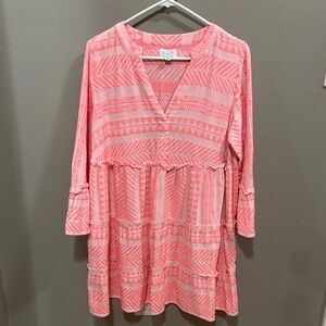 Mud Pie Pink Patterned Dress